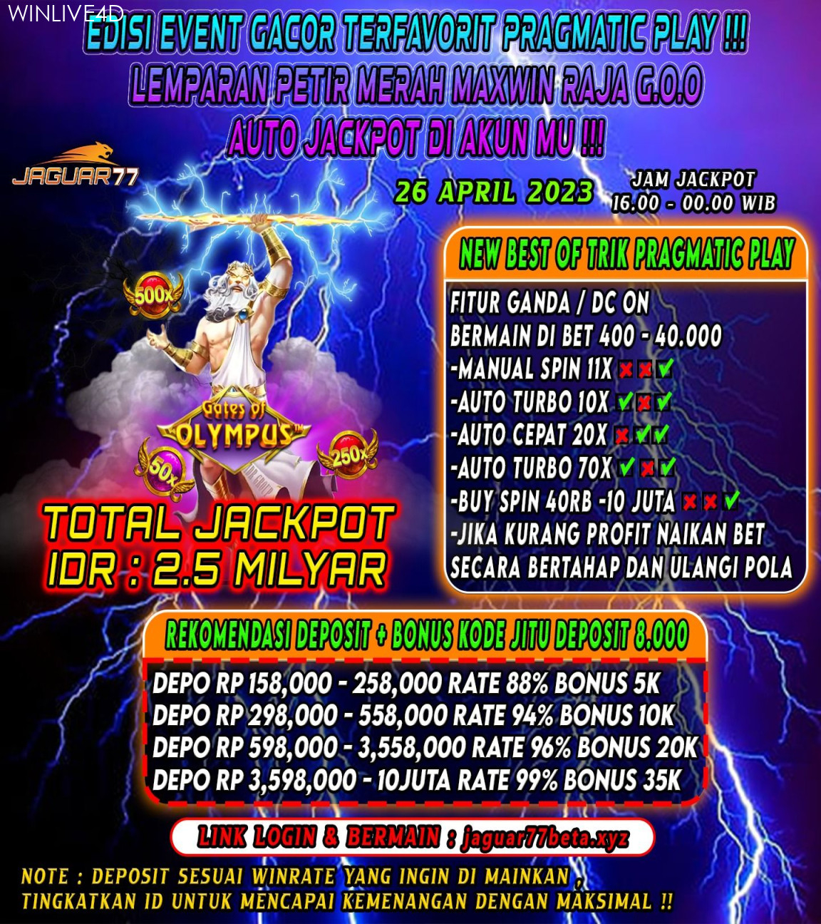 JAGUAR Situs Judi Slot Casino Terpercaya Terbaik Indonesia