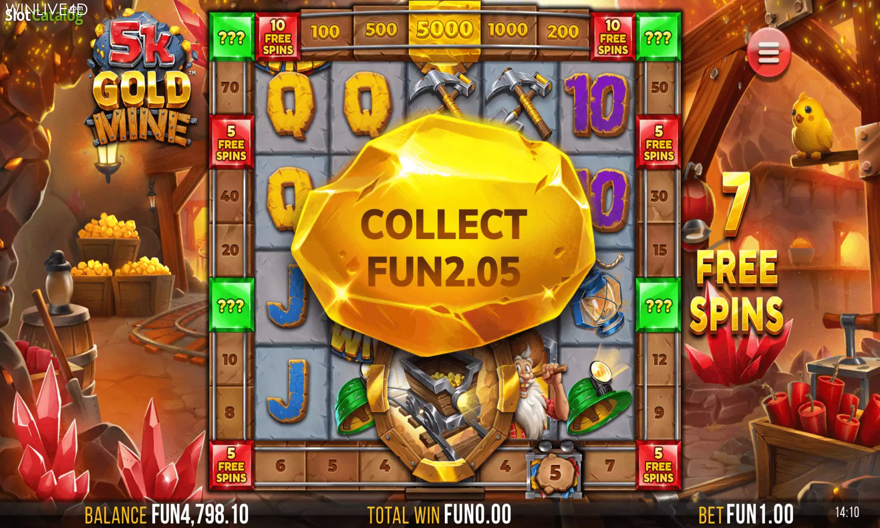 k Gold Mine Dream Drop Slot Review and Demo  RTP=