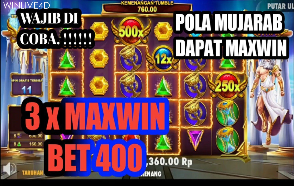 POLA MAXWIN !! x Maxwin Gates Of Olympus Modal Receh  Slot