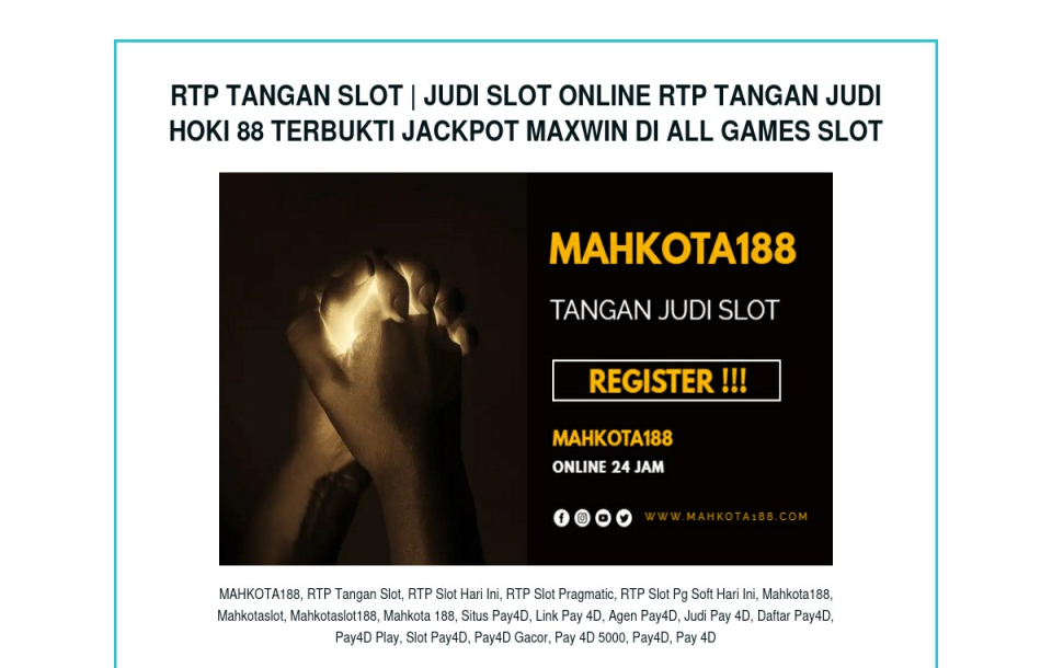 RTP TANGAN JUDI